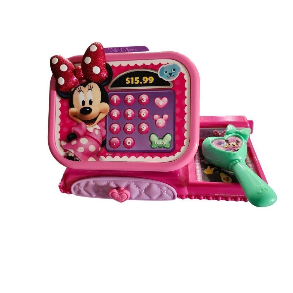 Disney Junior Minnie Mouse Bowtique Cash Register working tested